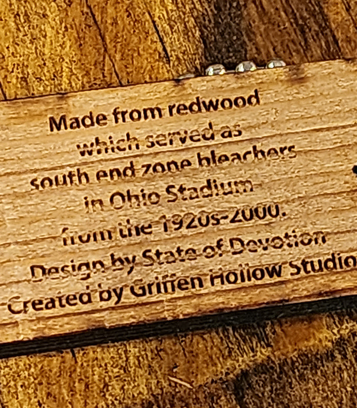 Bleacher Wooden Keychain