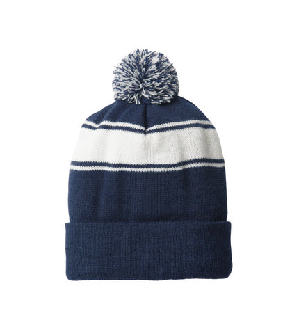 Pom Pom Knit Cap